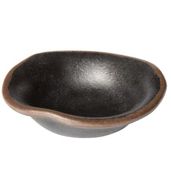 (12 sztuk) Miseczki do dipów - MARONE - melamina - 40 ml - Ø 115 mm - czarno-brązowe - Prime Gastro