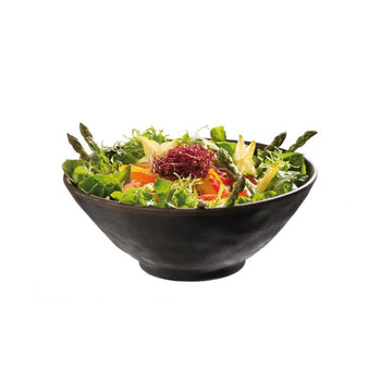 (6 sztuk) Miska - MARONE - Melamina - 1 litr - Ø 210 mm - czarny/brązowy - Prime Gastro