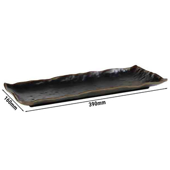 (6 sztuk) Taca - MARONE - Melamina - 390x160mm - Wysokość: 30mm - Prime Gastro