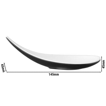 (12 sztuk) Łyżeczki do przekąsek - BOAT - melamina - 20 ml - długość: 145 mm - Prime Gastro