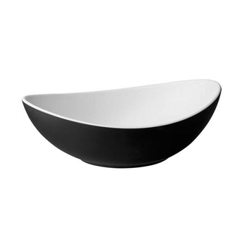 (6 sztuk) Miska - HALFTONE - Melamina - 0,8 litra - 240x175mm - Czarny - Prime Gastro