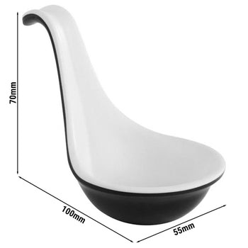 (24 sztuki) Łyżeczki do przekąsek – HALFTONE – melamina – 20 ml – długość: 100 - Prime Gastro