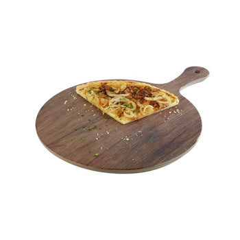 (6 sztuk) Taca - DĄB - Melamina - Ø 300 mm - Wysokość: 15 mm - Prime Gastro