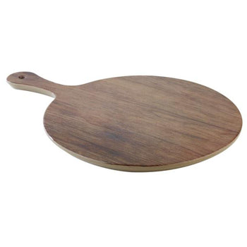 (6 sztuk) Taca - DĄB - Melamina - Ø 300 mm - Wysokość: 15 mm - Prime Gastro