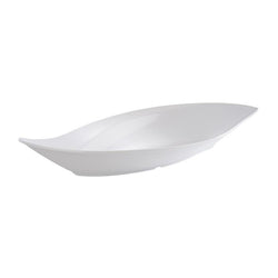 (6 sztuk) Miska - LEAF - Melamina - 1 litr - 420x195 mm - Biały