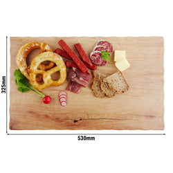 (6 sztuk) Taca GN 1/1 - OAK LIGHT - melamina - wysokość: 15 mm