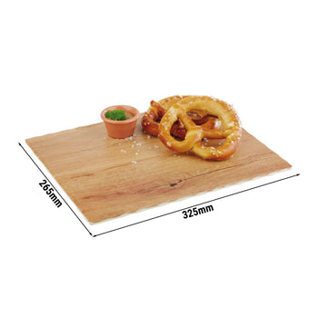 (6 sztuk) Taca GN 1/2 - OAK LIGHT - melamina - wysokość: 15 mm - Prime Gastro