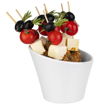 (6 sztuk) Miska - CASUAL - melamina - 0,3 litra - Ø 120 mm - biała - Prime Gastro