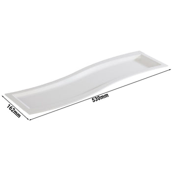 (6 sztuk) Taca GN 2/4 - SINUS - melamina - wysokość: 20 mm - Prime Gastro