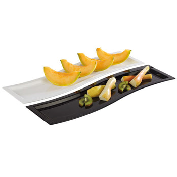 (6 sztuk) Taca GN 2/4 - SINUS - melamina - wysokość: 20 mm - Prime Gastro