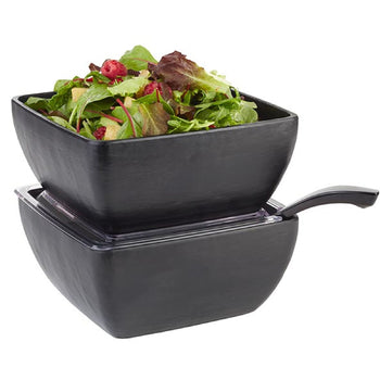 (6 sztuk) Miska - SLATE - melamina - 1,5 litra - 190x190 mm - czarna - Prime Gastro