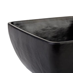 (6 sztuk) Miska - SLATE - melamina - 1,5 litra - 190x190 mm - czarna