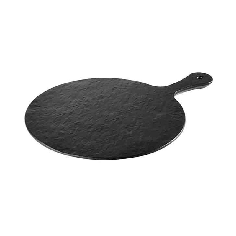 (6 sztuk) Taca - SLATE ROCK - melamina - średnica 300 mm - wysokość: 15 mm