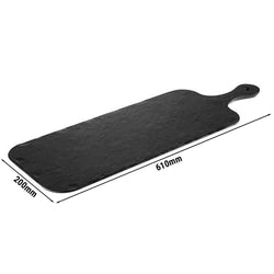 (6 sztuk) Taca - SLATE ROCK - melamina - 610 x 200 mm - wysokość: 15 mm
