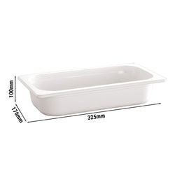 (6 sztuk) Pojemniki melaminowe GN 1/3 - ECOLINE - 2,7 litra - wysokość: 100 mm