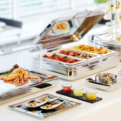 (6 sztuk) Pojemniki melaminowe GN 1/3 - ECOLINE - 2,7 litra - wysokość: 100 mm