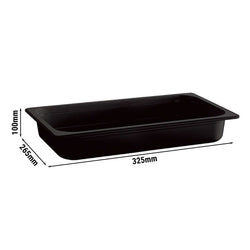 (6 sztuk) Pojemniki melaminowe GN 1/2 - ECOLINE - 4,7 litra - wysokość: 100 mm