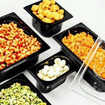 (6 sztuk) Pojemniki melaminowe GN 1/4 - ECOLINE - 1,35 litra - wysokość: 65 mm - Prime Gastro