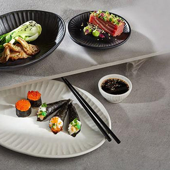 (6 sztuk) Miseczki - AIKO - melamina - 70 ml - Ø 80 mm - czarne - Prime Gastro