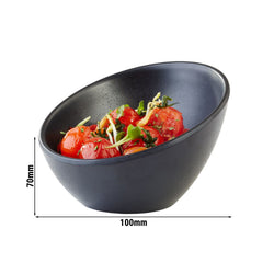 (6 sztuk) Miseczki - ZEN - melamina - 80 ml - Ø 100 mm - czarne