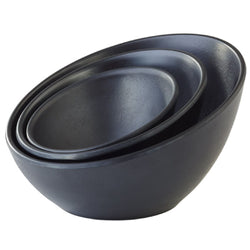(6 sztuk) Miseczki - ZEN - melamina - 80 ml - Ø 100 mm - czarne
