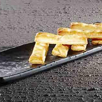 (6 sztuk) Taca - GLAMOUR - Melamina - 370x110mm - Wysokość: 25mm - Prime Gastro