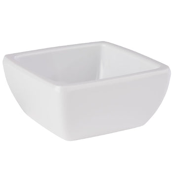 (6 sztuk) Miseczki - PURE - melamina - 50 ml - kwadratowe - białe - Prime Gastro