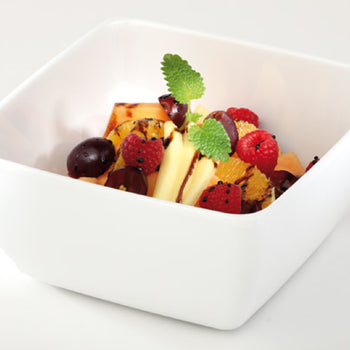 (6 sztuk) Miska - PURE - melamina - 8 litrów - kwadratowa - biała - Prime Gastro