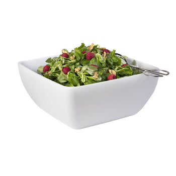 (6 sztuk) Miska - PURE - melamina - 8 litrów - kwadratowa - biała - Prime Gastro