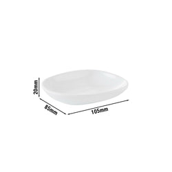 (20 sztuk) Talerzyki - MINI - melamina - 105 x 85 mm