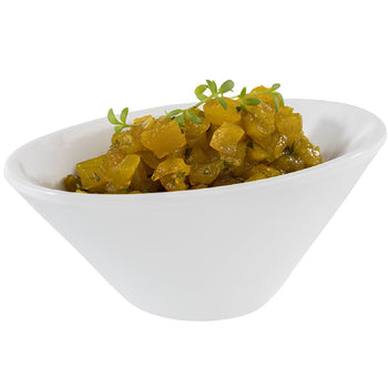 (20 sztuk) Miska - MINI - melamina - 70 ml - 105x60 mm - biała - Prime Gastro