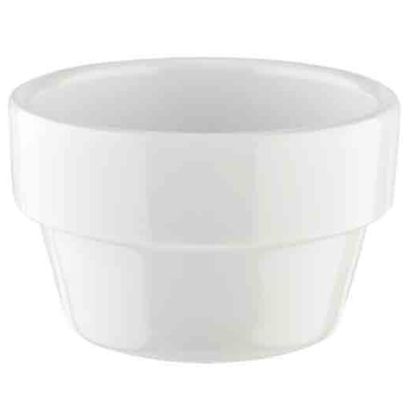 (60 sztuk) Miseczki do dipów - FLOWER POT - melamina - 40 ml - Ø 60 mm - białe