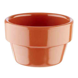 (60 sztuk) Miseczki do dipów - FLOWER POT - melamina - 40 ml - Ø 60 mm - terakota