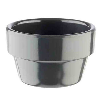 (60 sztuk) Miseczki do dipów - FLOWER POT - melamina - 40 ml - Ø 60 mm - szare - Prime Gastro