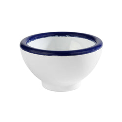 (6 sztuk) Miseczki do dipów - ENAMEL LOOK - melamina - 20 ml - Ø 55 mm - białe