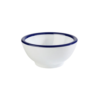 (6 sztuk) Miska - ENAMEL LOOK - melamina - 0,3 litra - Ø 130 mm - biała - Prime Gastro