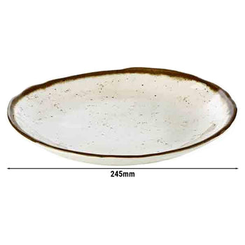 (6 sztuk) Talerze - STONE ART - melamina - Ø 245 mm - Prime Gastro