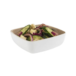 (6 sztuk) Miska - FRIDA - melamina - 0,85 litra - kwadratowa - biała