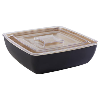 (6 sztuk) Miska - FRIDA - melamina - 2,65 litra - kwadratowa - czarna - Prime Gastro