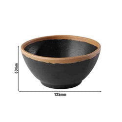 (6 sztuk) Miska - CROCKER - Melamina - 0,37 litra - Ø 125 mm - Brązowy/Terakota