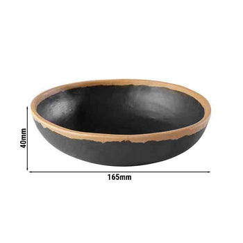 (6 sztuk) Miska - CROCKER - Melamina - 0,5 litra - Ø 165 mm - Brązowy/Terakota - Prime Gastro