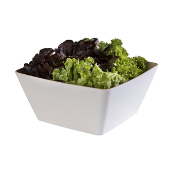 (6 sztuk) Miska - FRIDA - melamina - 3,5 litra - kwadratowa - biała - Prime Gastro