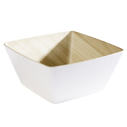 (6 sztuk) Miska - FRIDA - melamina - 3,5 litra - kwadratowa - biała