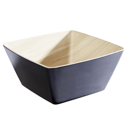 (6 sztuk) Miska - FRIDA - melamina - 3,5 litra - kwadratowa - czarna