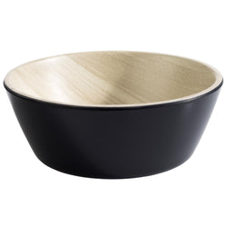 (6 sztuk) Miska - FRIDA - melamina - 1,2 litra - Ø 200 mm - czarna