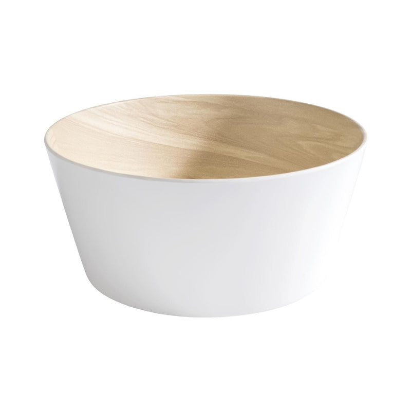 (6 sztuk) Miska - FRIDA - melamina - 2,2 litra - Ø 220 mm - biała