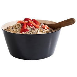 (6 sztuk) Miska - FRIDA - Melamina - 2,2 litra - Ø 220 mm - Czarny