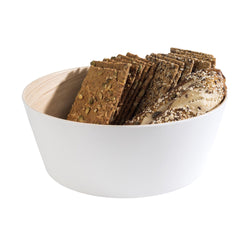 (6 sztuk) Miska - FRIDA - Melamina - 3,4 litra - Ø 265 mm - Biały