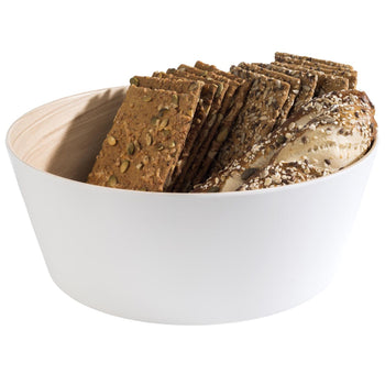 (6 sztuk) Miska - FRIDA - Melamina - 3,4 litra - Ø 265 mm - Biały - Prime Gastro