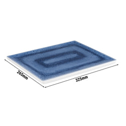 (6 sztuk) Tacka GN 1/2 - BLUE_OCEAN - Melamina - Wysokość: 20mm